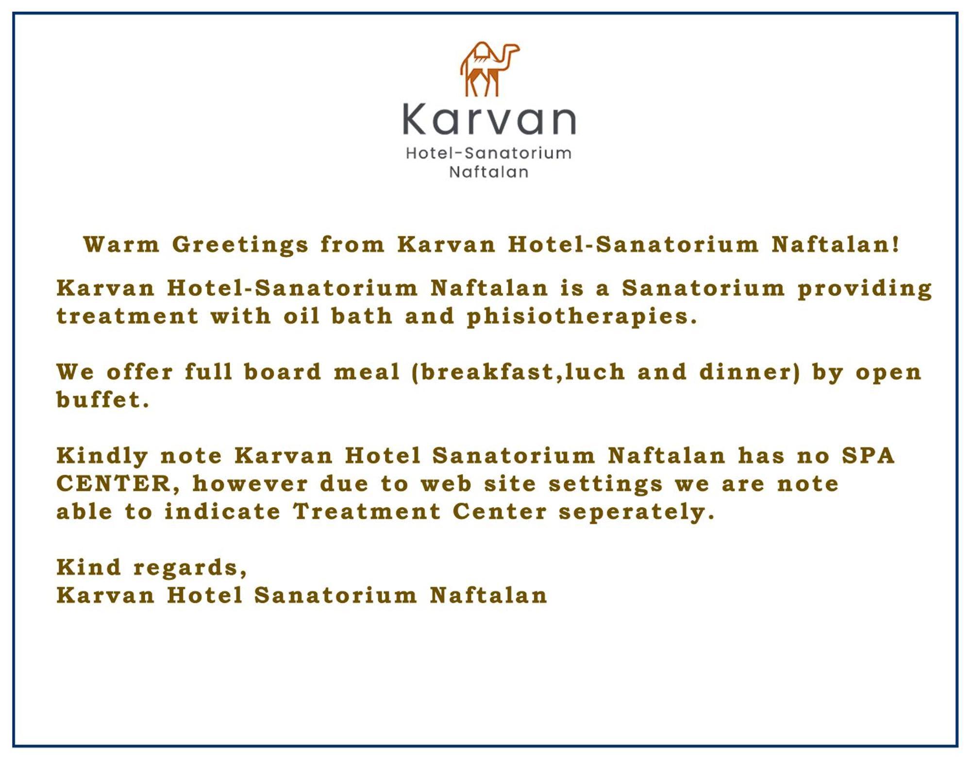 Karvan Hotel-Sanatorium Naftalan Exteriér fotografie